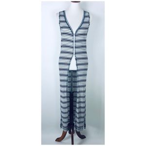 Free People - Cotton Stretch Striped Duster